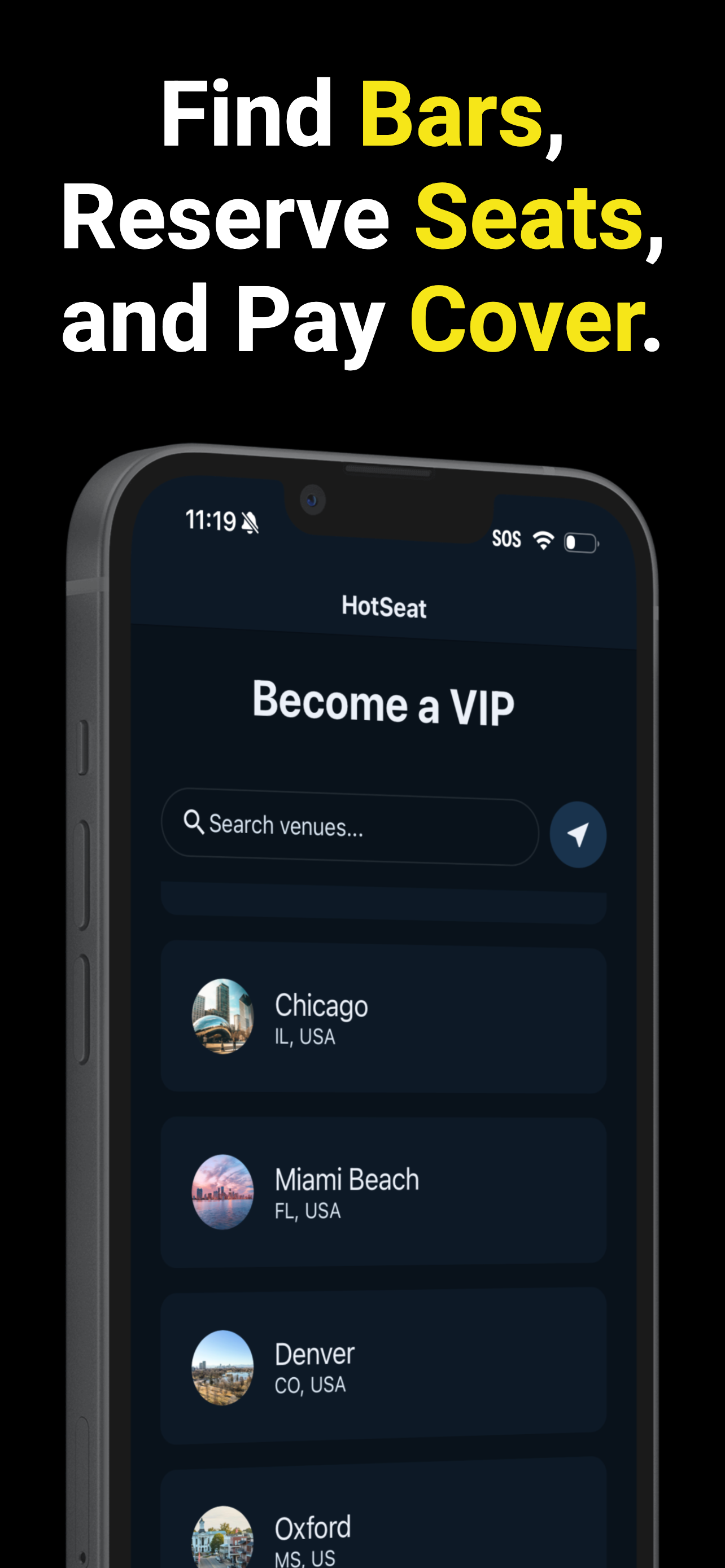 HotSeat app screenshot