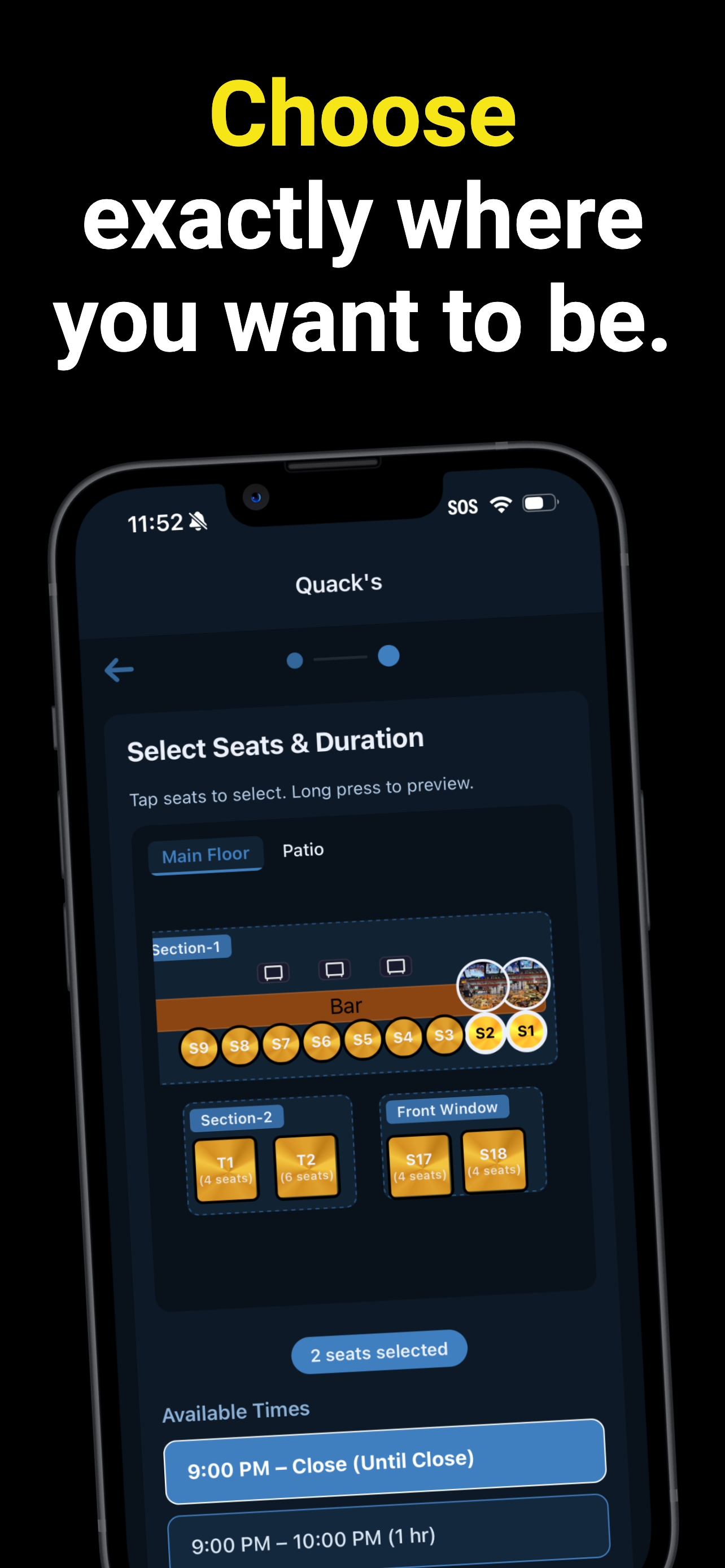 HotSeat app screenshot